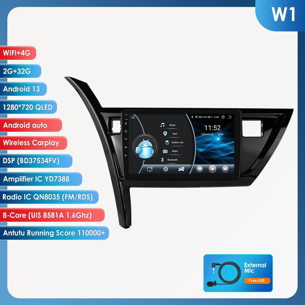 OSSURET Carplay 4G 10,1-дюймовая автомобильная интеллектуальная система Android автомобильное радио для Toyota Corolla Auris 2013 - 2016 GPS стерео интеллектуальный экран Bluetooth RDS