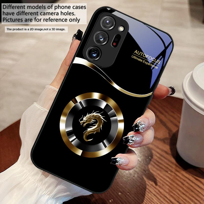 Круглый Новый Голова Дракона Для Samsung M 02 12 Note 8 9 10 20 A 01 A02 A03 Core 04 A05 06 10 12 13 14 15 A16 стекло Ультра чехол для телефона