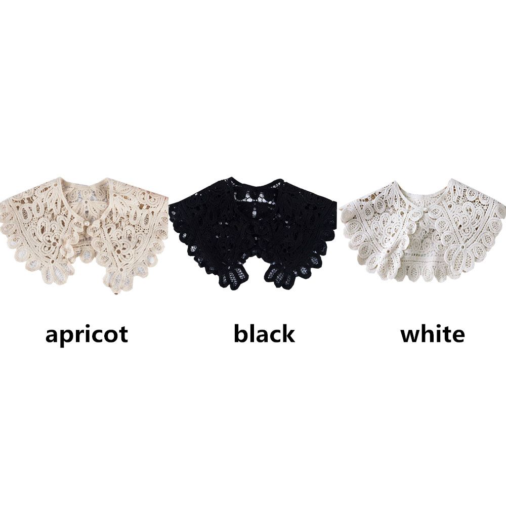Handmade Hollow Knitting False Collar Lace Vest Skirt Decorative Shawl