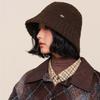 Keep Warm Women's Bucket Hat Retro Vintage Warm Basin Hat Fashion Plush Fisherman Caps  Female Lady
