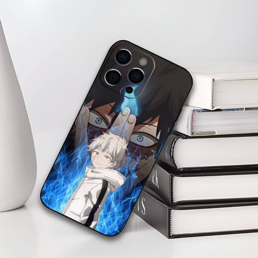D-Dabi Blueflame T-Toya Todoroki Phone Case For iPhone 17,16,15,14,13,12,11 Plus,Pro Max,XS,Soft Silicone Black Cover