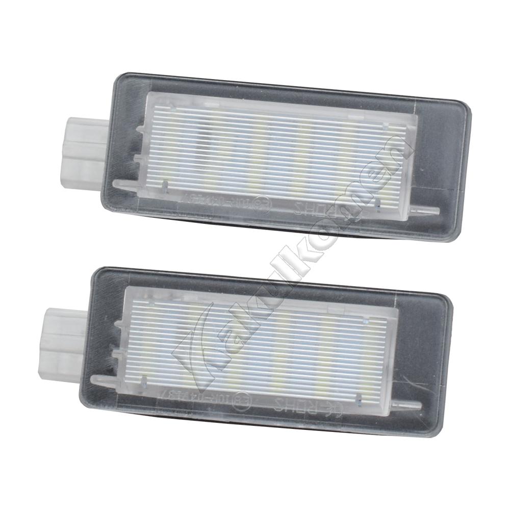 For Renault Scenic 2 3 Fluence Captur Espace 4 Grand Modus Zoe BFM Laguna Sport Tourer Car LED License Number Plate Light Lamps License Plate Lights