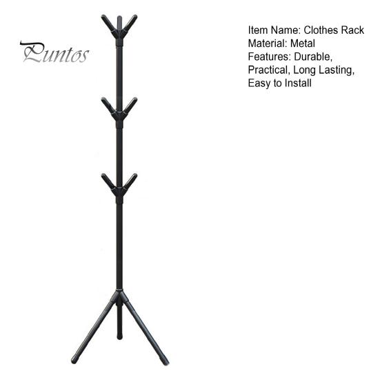 Многофункциональная вешалка для одежды с крючками, вешалка для пальто, высокая устойчивость, регулируемая высота, простая сборка, отдельно стоящая вешалка для хранения одежды