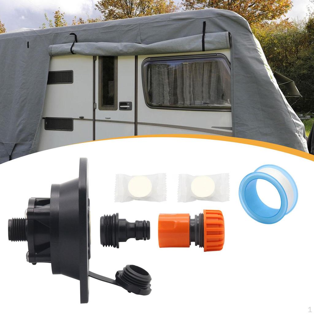 Впускной патрубок для городской воды RV с обратными клапанами Замена Простая установка Замена деталей Аксессуар для фургона прицепа