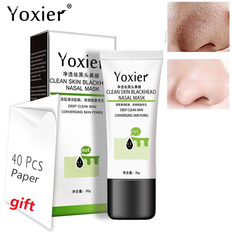 Yoxier Удалить угри, прыщи, пилинг для носа, тканевая маска для ухода за кожей, полоска для пор, черный шилл для лечения прыщей, глубокая очистка черной головы