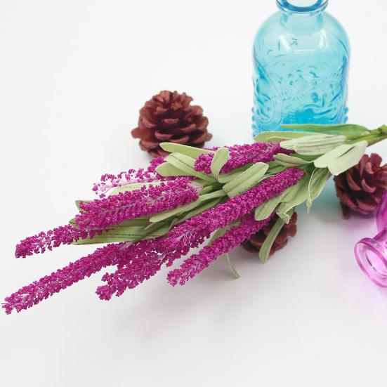 Букет из 12 головок, искусственная лаванда, поддельные садовые растения, цветы, сделай сам, домашний декор