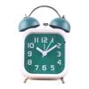 3-дюймовый будильник на батарейках, громкий звонок, механический будильник со стереоскопическим циферблатом, ночник, не тикающий