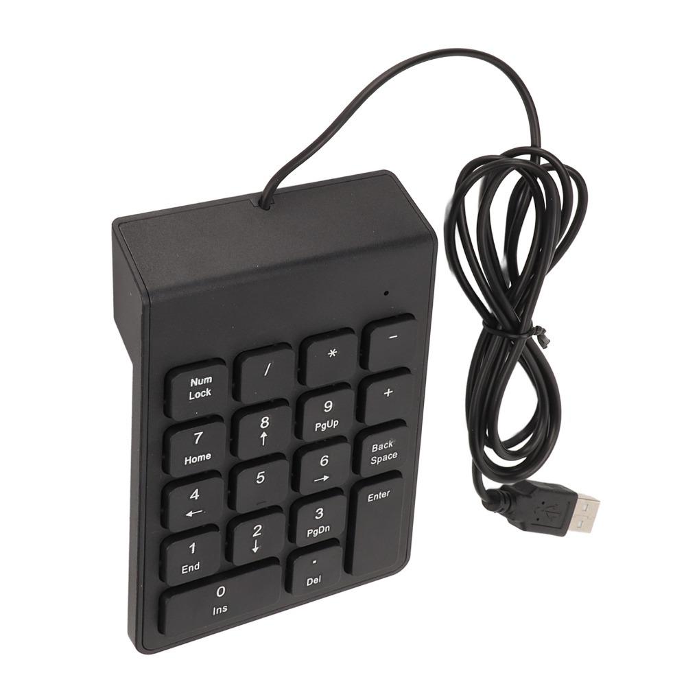 1PCS/2PCS Plug and Play Wired Number Pad 18 Keys Numeric Keypad Financial Accounting