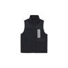 Neo FW22 Utility Down Vest With Stripe Print And Zipper Unisex Outerwear Black HN4776