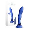 Dildo - CHRYSTALINO - Gallant - Verre - Bleu - Droit