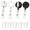 Badge Reels With Metal Belt Clip, Retractable Badge Holder Reel For Hanging Name Tags ID Card Key Cards And Keychain Back To School
