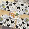 Chicken Hen Placemats Set of 4, Eggs Buffalo Plaid Polka Dots Farm Dining Table Place Mats, Spring Farmhouse Rustic Kitchen Decor Home Decorati