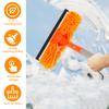 320cm Extended Window Cleaning Tool Rotatable 2 In 1 Squeegee Cleaner Mop Splicing Rod Glass Household Car Windshield Cleaning