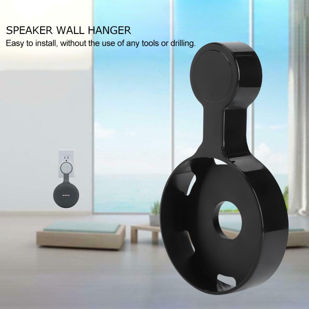 Plastic Wall Mount Bracket 4.8x7.28 in Socket Outlet Holder Smart Speaker Accessories