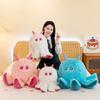 World Life Toca Octopus Plush Toy Cartoon Stuffed Animal Doll Gift Decoration
