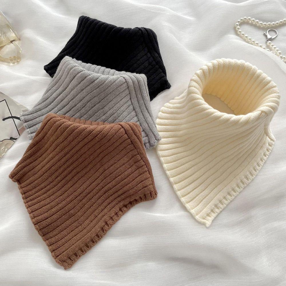 Fashion Detachable Warm Neck Warmer Turtleneck Knitted Fake Collar Scarf