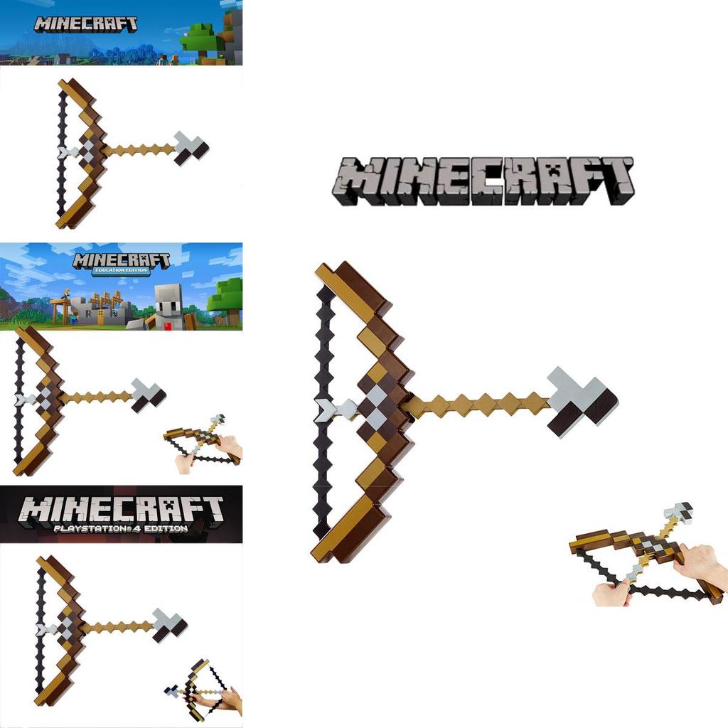 Minecraft Plastic Bow And Arrow Toy For Kids Durable And Fun Minecraft-themed Playtime