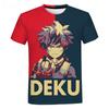 My Hero Academia Deku 3D Print T Shirt Kids Summer Fashion Casual Short Sleeve Harajuku Streetwear Anime Children's T-shirt