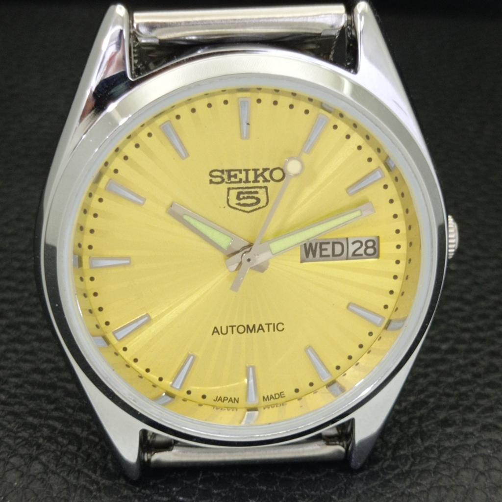 AUTOMATIC 6309A VINTAGE REFURBISHED SEIKO 5 JAPAN MENS GOLDEN WATCH a701704-5