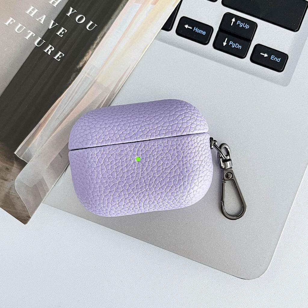 Чехол для бизнес-Bluetooth-наушников премиум-класса для Apple AirPods 1 2 3 4 Pro 2 3, ретро-кожа с текстурой личи, защитная крышка для наушников