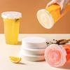 500 Pcs Anti Spill Drink Leak Proof Paper Disposable Cup Sealing Films Coffee Paper Lids  Beverage