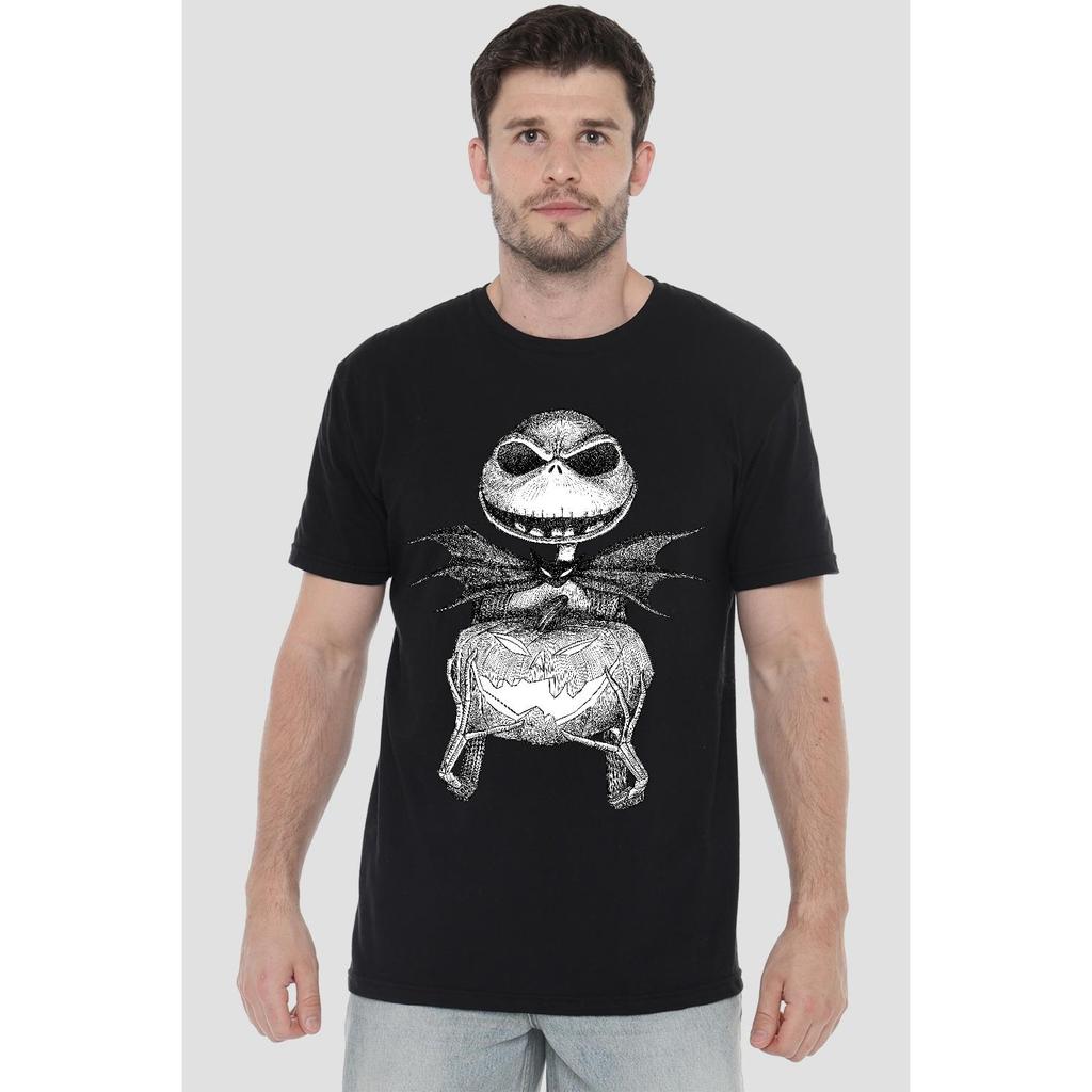 Мужская футболка с эскизом Джека Пампкина из мультфильма «Кошмар перед Рождеством»