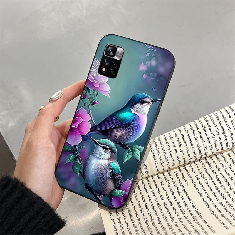 Чехол для телефона с изображением птицы для Xiaomi Redmi note 13 12 Pro 11S 11 10 Pro 10S 12S Redmi 10 13C 9C