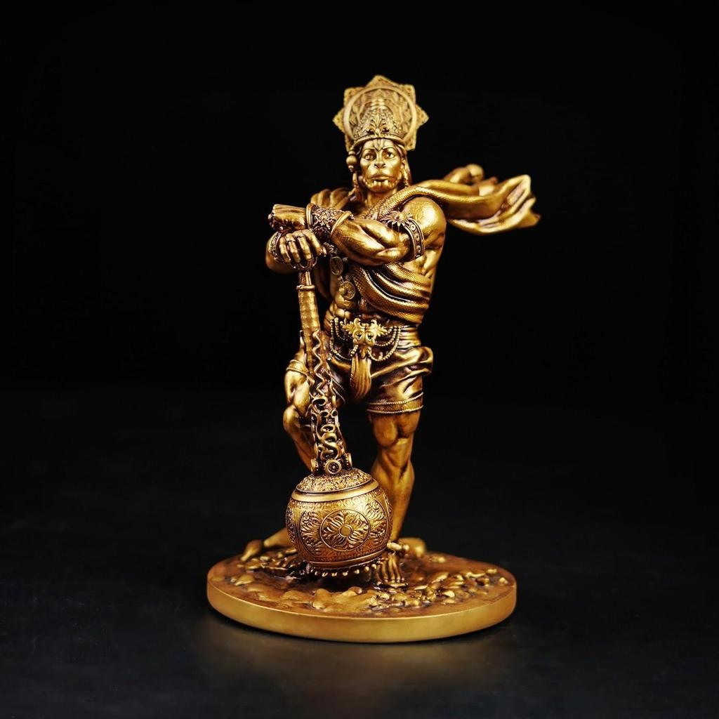 Hanuman Ji Murti Panchmukhi Hanuman Pavan Putra Bajrangbali Murti Bahubali Hanuman Idol for Car Dashboard