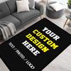 Custom Photo Carpet Upload Your Logo Photo Customizable Soft Flannel Photo Rug Washable Anti-Slip Personalized Rug Home Decor
