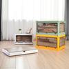 Plastic Folding Storage Box - Dustproof Quilt, Magazine, and Stationery Organizer for Home, Bedroom, and Dormitory.