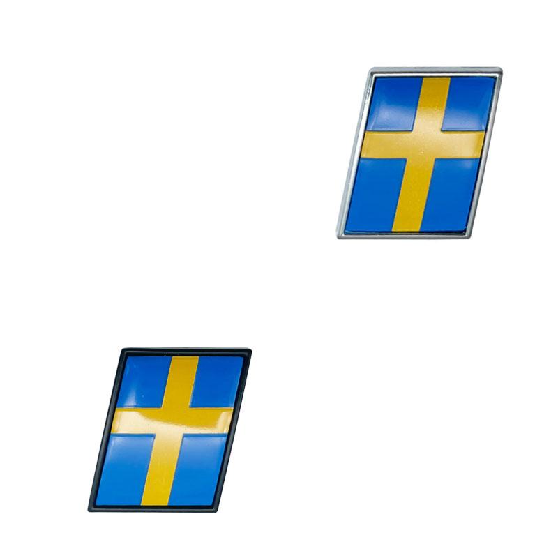 Автомобиль 3D Металл R Шведский Флаг/R Дизайн/Гарцующий Лось/AWD Эмблема Значок Наклейка Для S60 S80 S90 XC60 XC90 V40 V50 V60 Декор