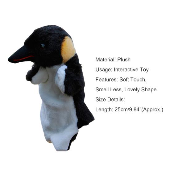 25cm Hand Puppet Flexibility Parent-child Interaction Funny Cute Fox Crow Mini Doll Props Kids Toy Gift