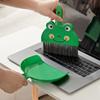 Mini Desktop Sweeper Pack - Cute Cartoon Design, Dustpan & Brush for Keyboard, Countertops, Cars, Portable & Lightweight (