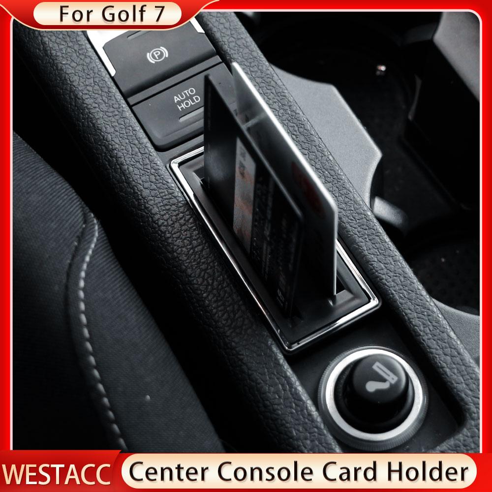 Держатель для монет с картой парковки для Volkswagen VW Golf Golf 7 MK7 7,5 MK7.5 GTI 2012-держатель для карт на центральной консоли