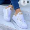 Women Casual Platform Shoes Fashion Butterfly Decoration Round Toe Lace-Up Sneakers Leather Ladies Vulcanized Shoes