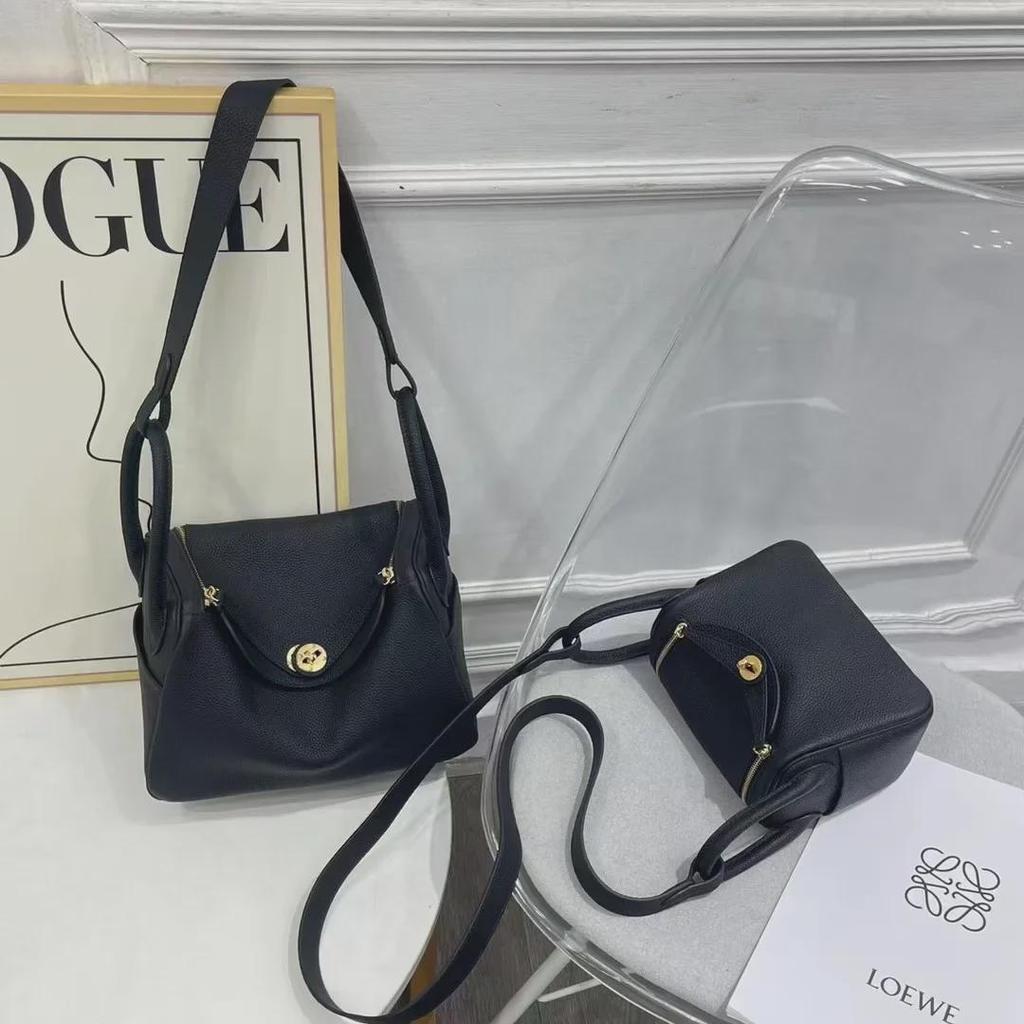 Сумка через плечо из коровьей кожи Togo - большая вместимость, сумка-подушка, ручная, докторская сумка