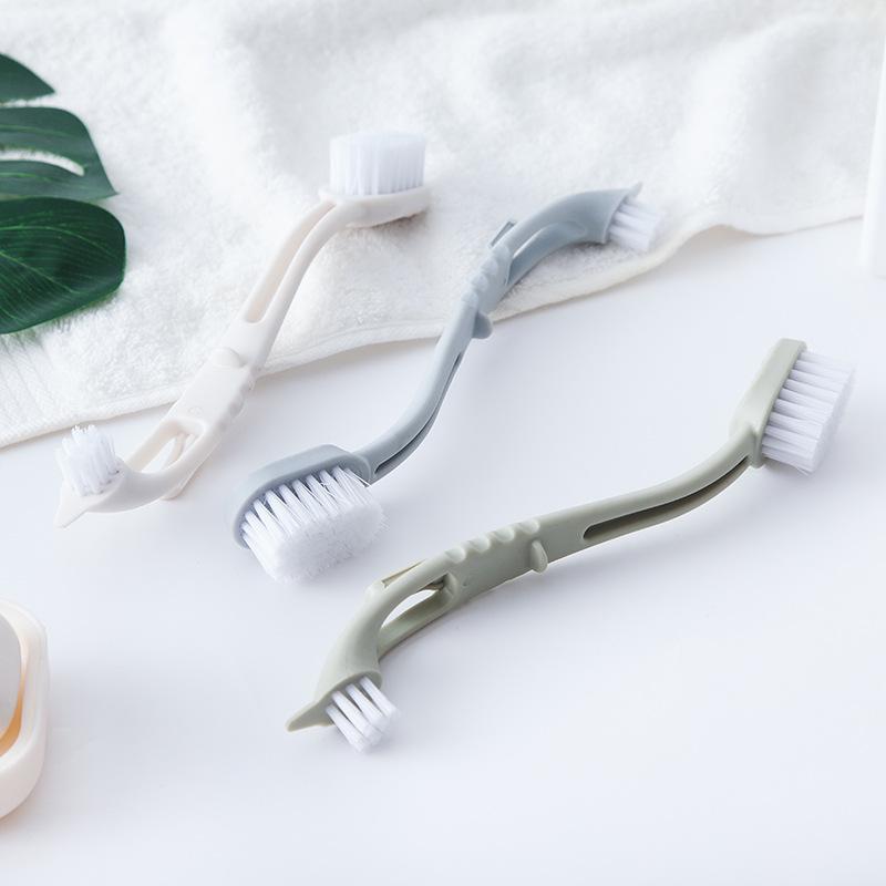 Double-ended Long-handled Cleaning Shoe Brushes and Soft-bristled Cleaning Brushes Can Be Hung