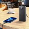 QGeeM Power Bank 20000mAh with 22.5W PD Fast Charging Powerbank Portable Battery Charger For iPhone 14 13 12 Pro Max Huawei SCP Charging Xiaomi