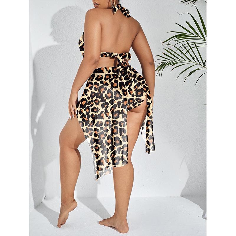 Плюс размер Кольцо Связанное Контрастная сетка Цельный купальник Сексуальное бикини Монокини