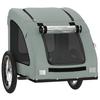 Bicycle Trailer for Dogs Gray Oxford Fabric and Iron
