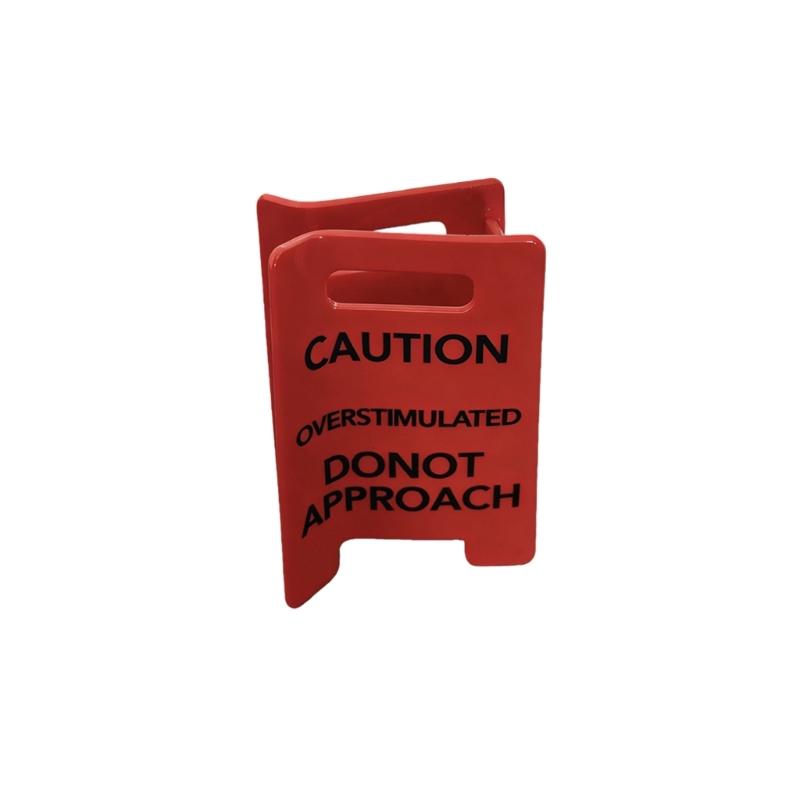 Lightweight Comfortable Hair Clip for Parties Daily Outings Features Humorous Caution Overstimulated Theme Accessory.