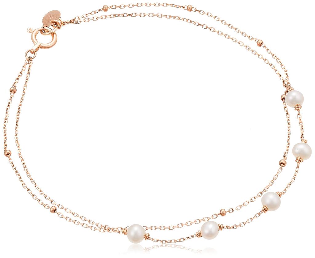 K10 Pink Cold Freshwater Pearl Bracelet AJAB4050LSPF [Vendome Aoyama] [Official]