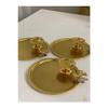 3-piece Gold Coated Presentation Tray And 3-piece Gold Macaron Holder Luxury Presentation