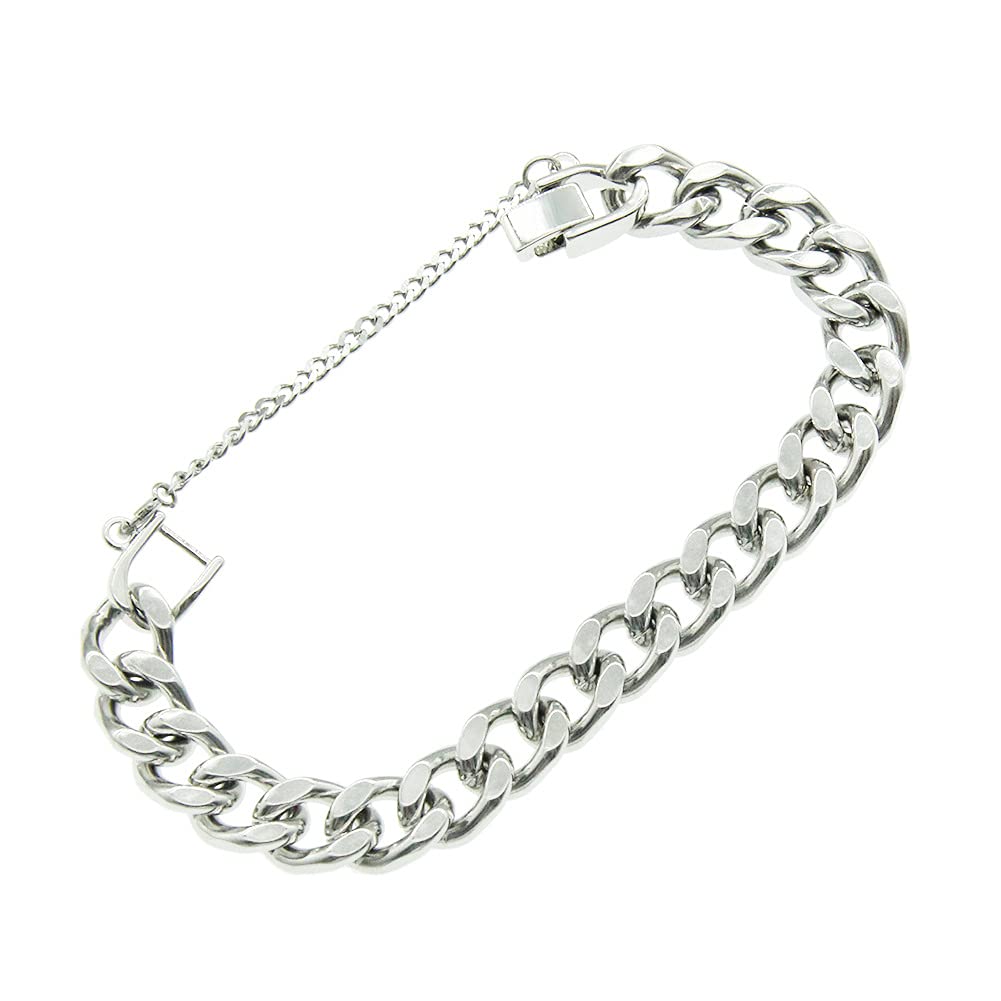 Rockyu Браслет из нержавеющей стали с серебряным и 18-каратным золотым покрытием, стильный толстый 10 мм, хип-хоп аксессуар, мужская цепочка, браслет, цепочка, широкий,