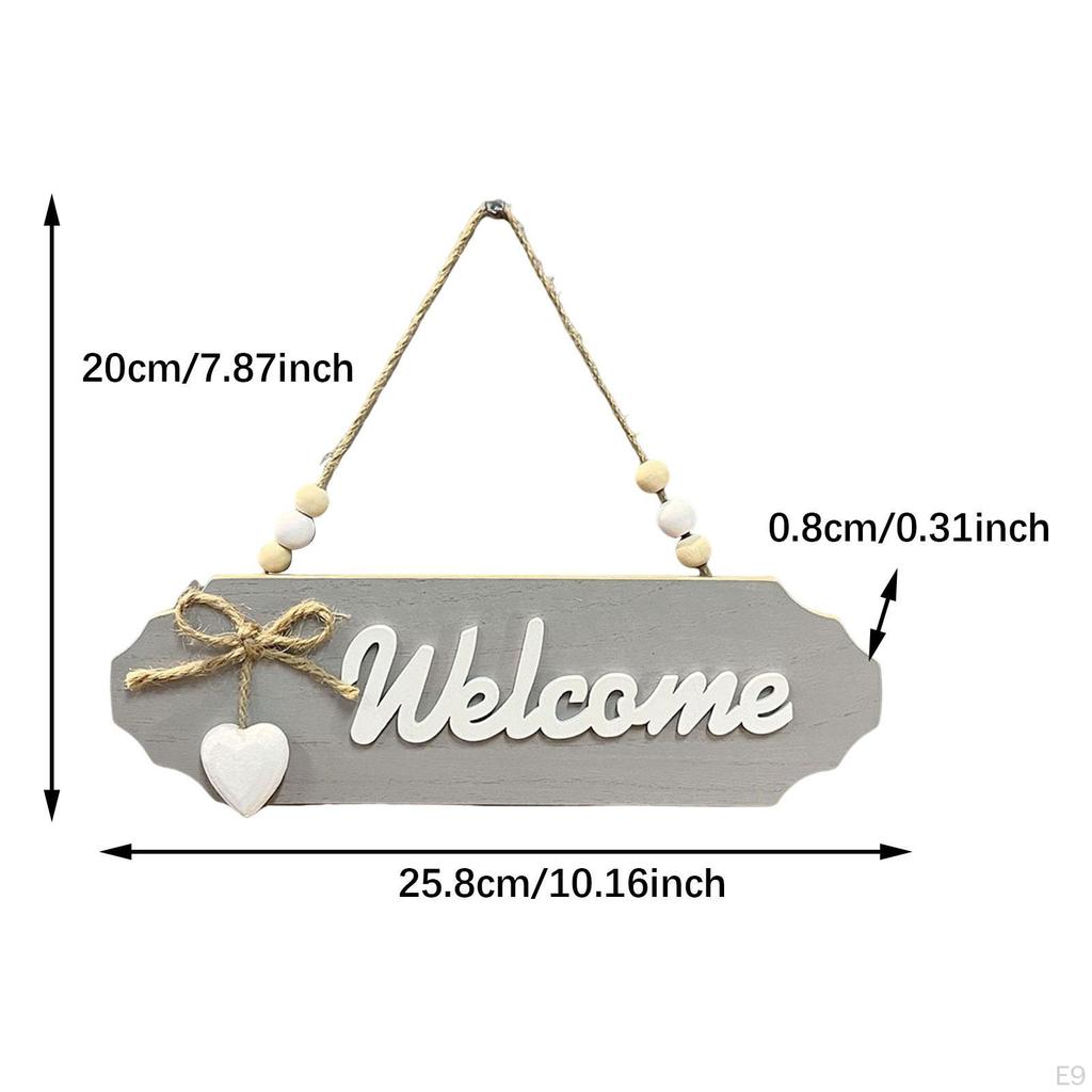 Handcrafted Wooden Door Sign with Elegant Bow Detail
