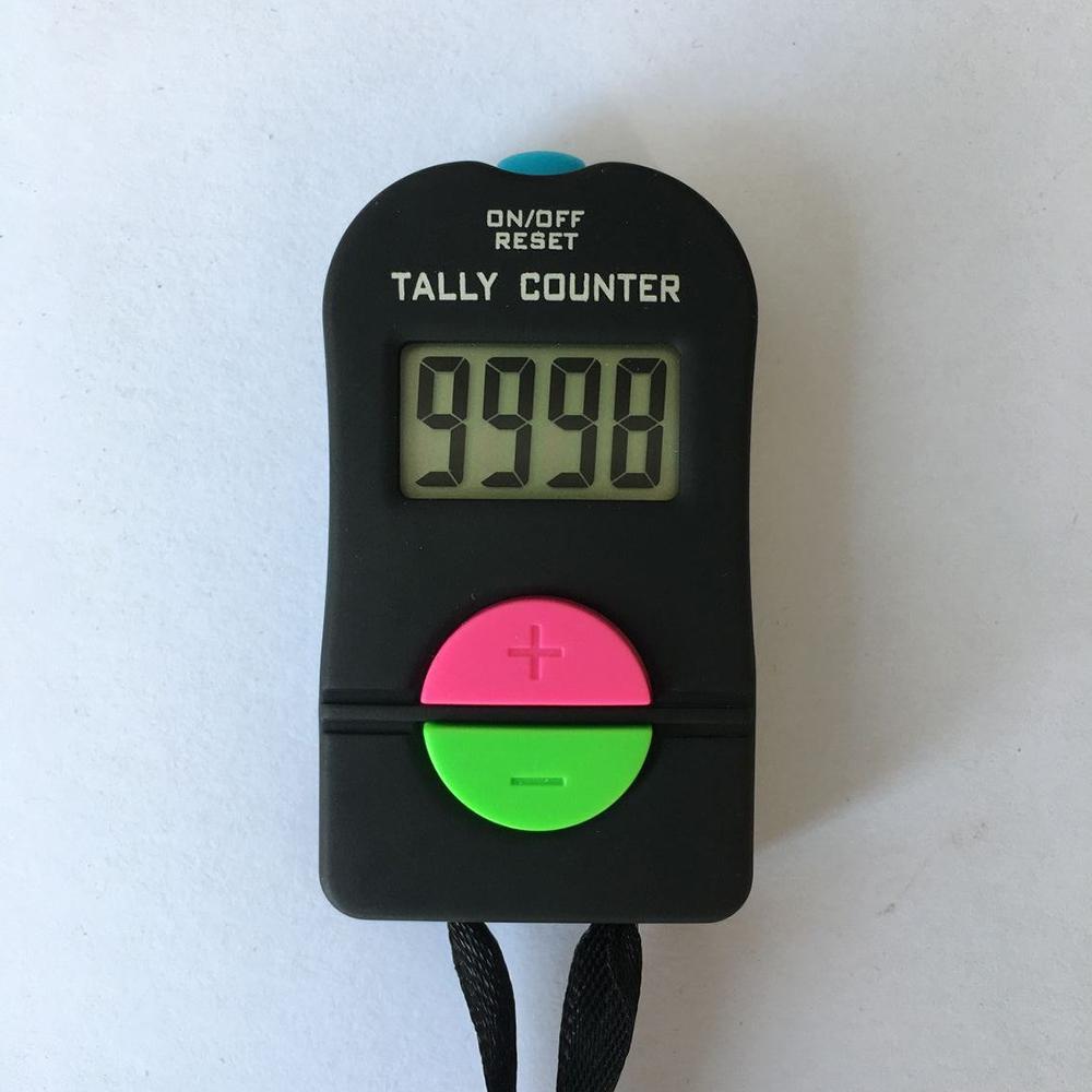 2 шт. 4-разрядный цифровой счетчик вверх и вниз, электронный ручной кликер с кнопкой