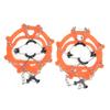 8?Tooth Crampons Foot Cover Ice and Snow Outdoor Walking Weapon Mountaineering Skiing