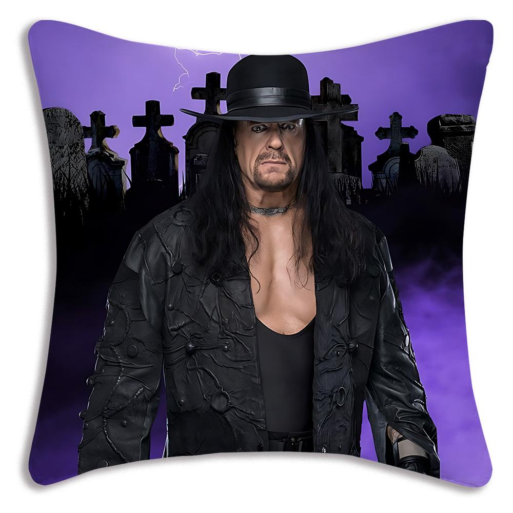 W-WWE ЛОГОТИП W-WrestleMania Наволочки Мультяшные Декоративные для Дивана Домашние Двусторонние Короткий Плюш Милый Чехол для Подушки