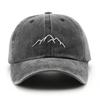 Retro Washed Cotton Cap Unisex Mountain Embroidery Baseball Caps Adjustable Casual Outdoor Streetwear Sports Trucker Hats