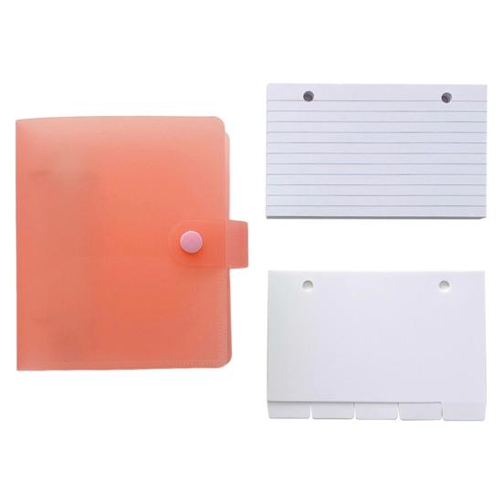 Карточки с подкладкой и держателем для папок с кольцами. Дизайн с предварительно перфорированными отверстиями. Компактный размер. Портативный. Широкая портативность.